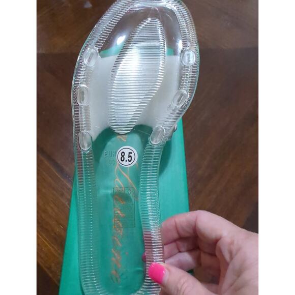 Lauren Lorraine Jade Clear Slide Size 8.5 NIB - Picture 3 of 4